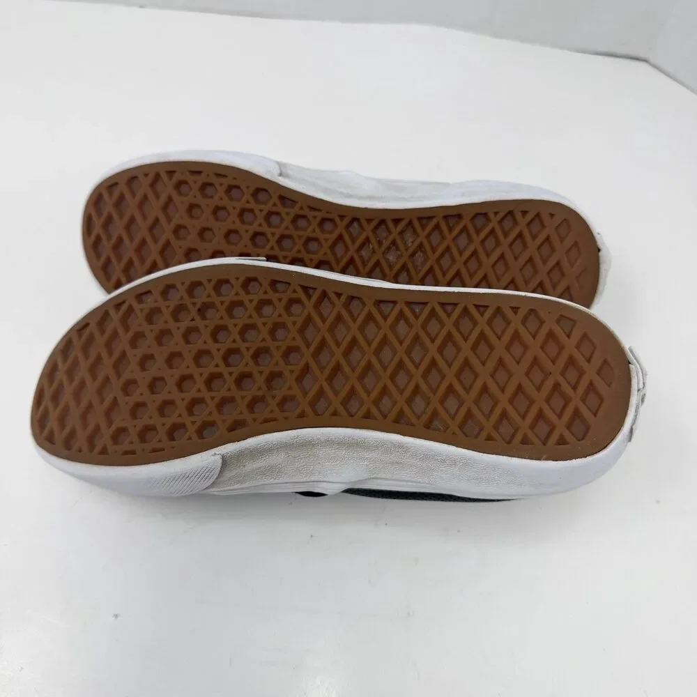 Vans Asher Perforated Kids Size 2.0 Slip-On Shoes Black 4200025664